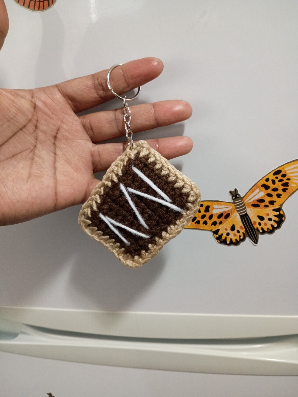 4pc Handmade Crochet Poptart Keychain